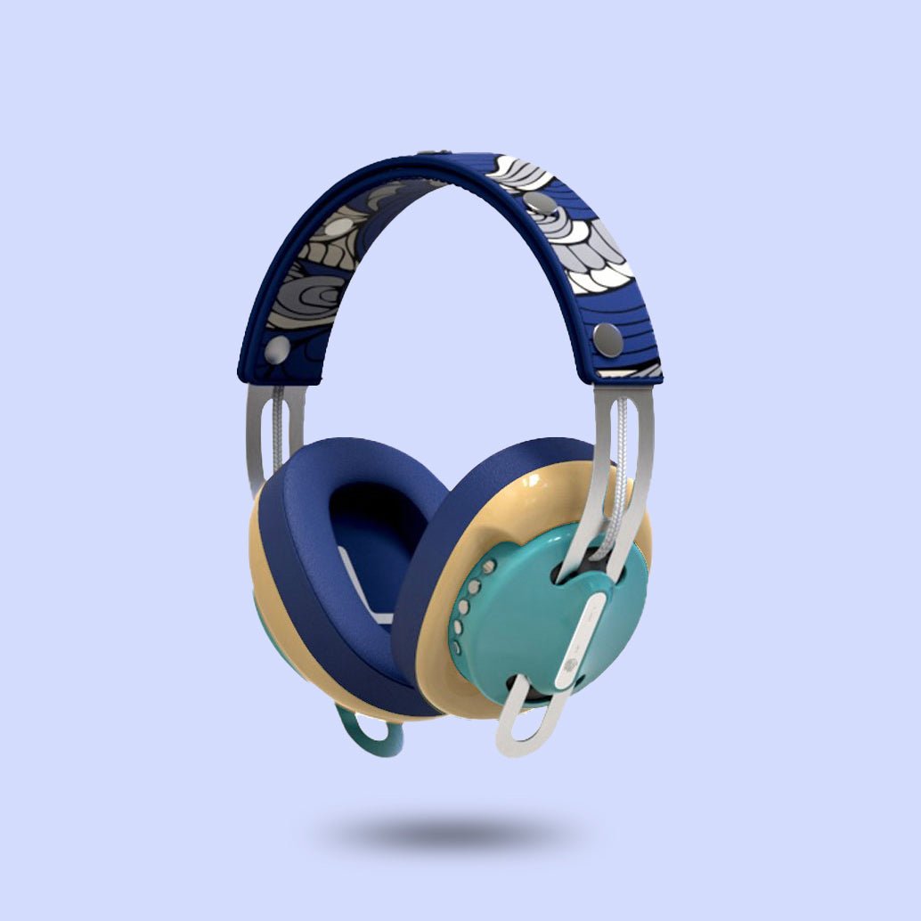 復古綠(黃配藍)「藍圖騰」特別設計套裝 - monixibi flagship store