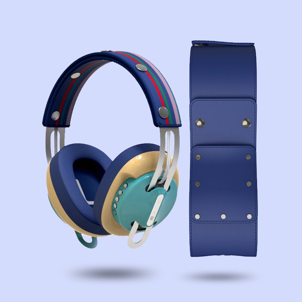 復古綠(黃配藍)「藍紅線」特別設計套裝 - monixibi flagship store