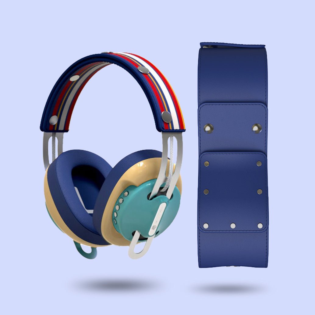 復古綠(黃配藍)「藍黃線」特別設計套裝 - monixibi flagship store