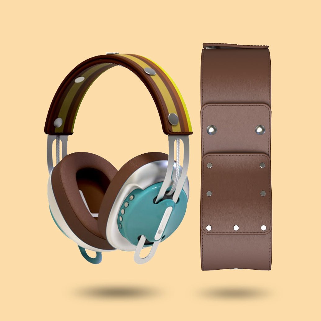 復古綠(銀配棕)「棕黃線」特別設計套裝 - monixibi flagship store