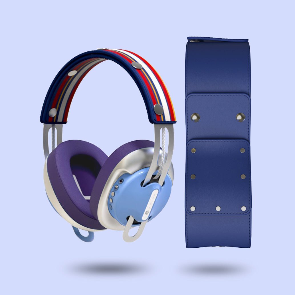 靜謐藍(銀配紫)「藍黃線」特別設計套裝 - monixibi flagship store