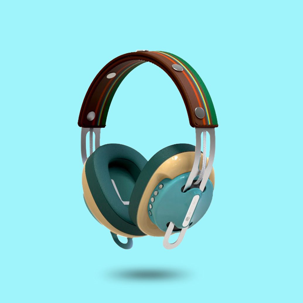 復古綠(黃配綠)「棕綠線」特別設計套裝 - monixibi flagship store