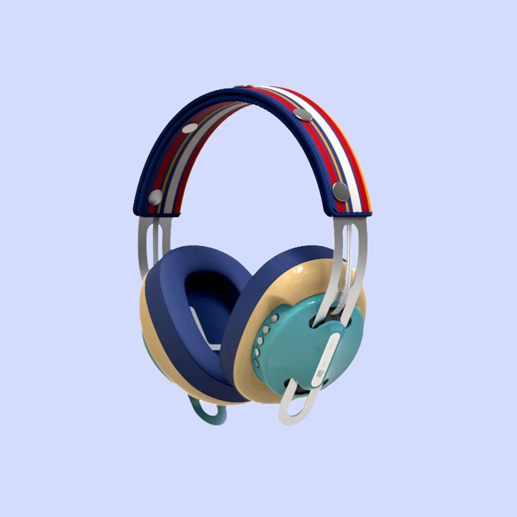 復古綠(黃配藍)「藍黃線」特別設計套裝 - monixibi flagship store