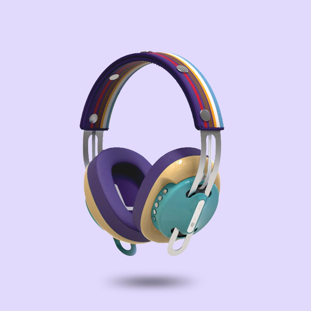 復古綠(黃配紫)「紫藍線」特別設計套裝 - monixibi flagship store