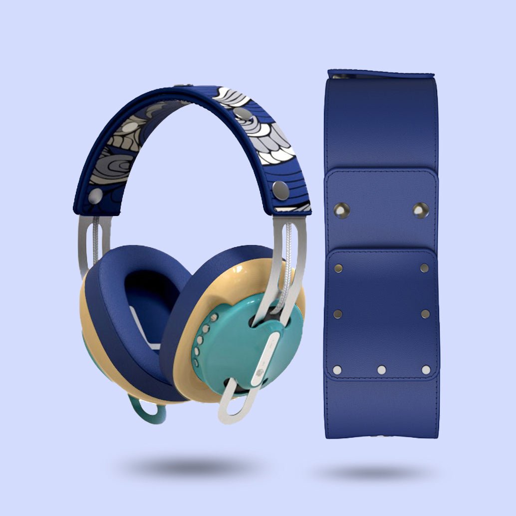 復古綠(黃配藍)「藍圖騰」特別設計套裝 - monixibi flagship store