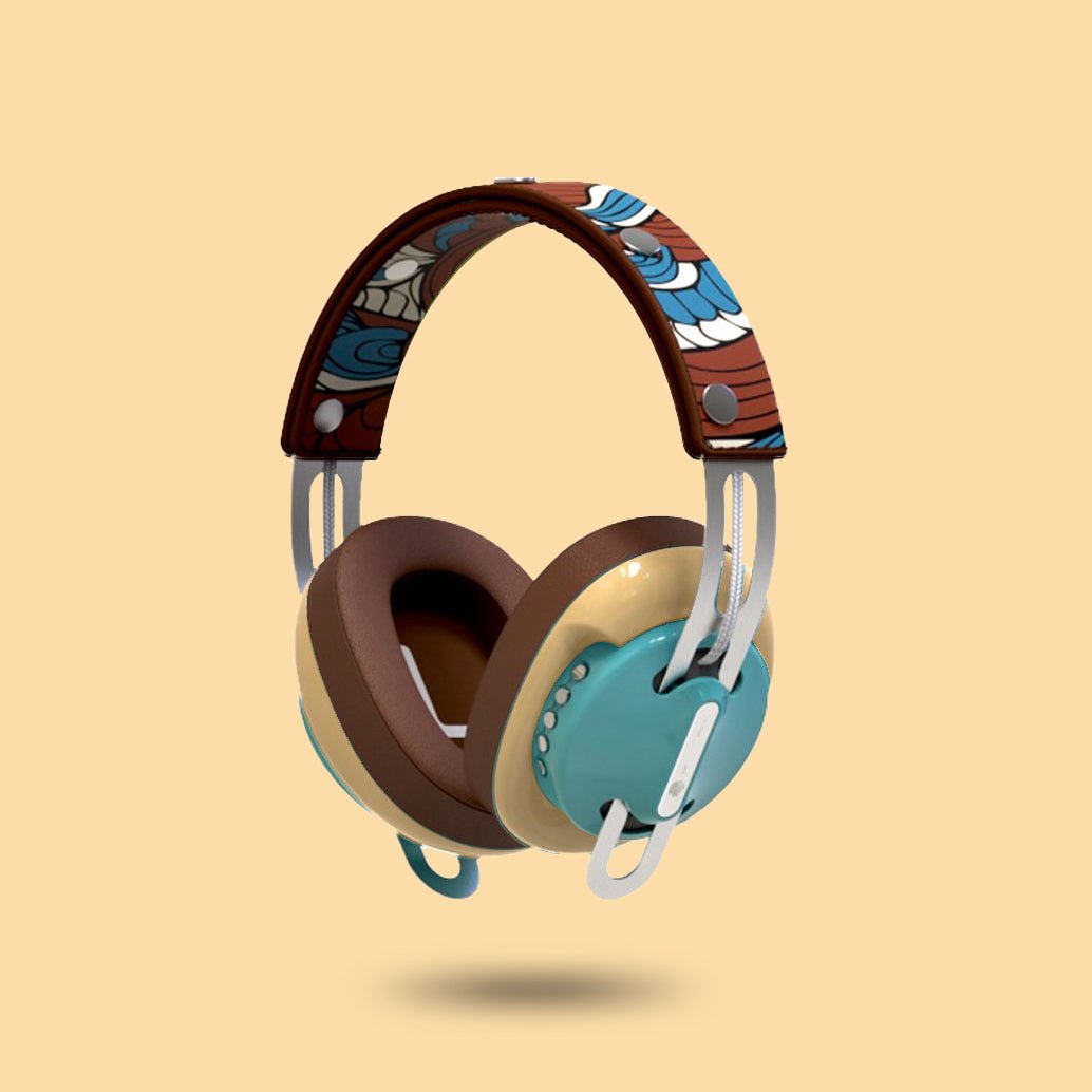 復古綠(黃配棕)「棕圖騰」特別設計套裝 - monixibi flagship store