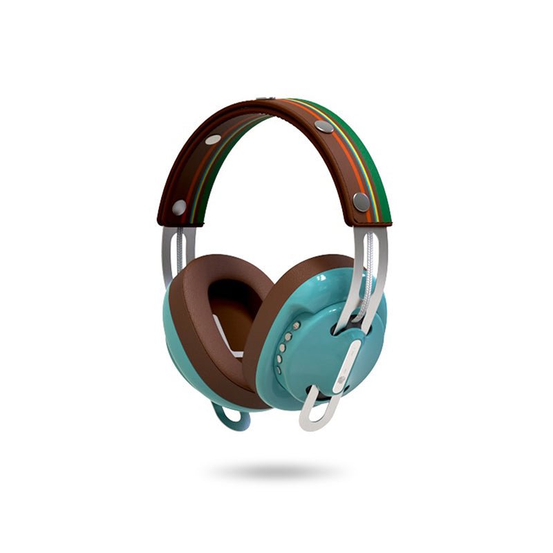 復古綠(綠配棕)「棕綠線」經典設計套裝 - monixibi flagship store