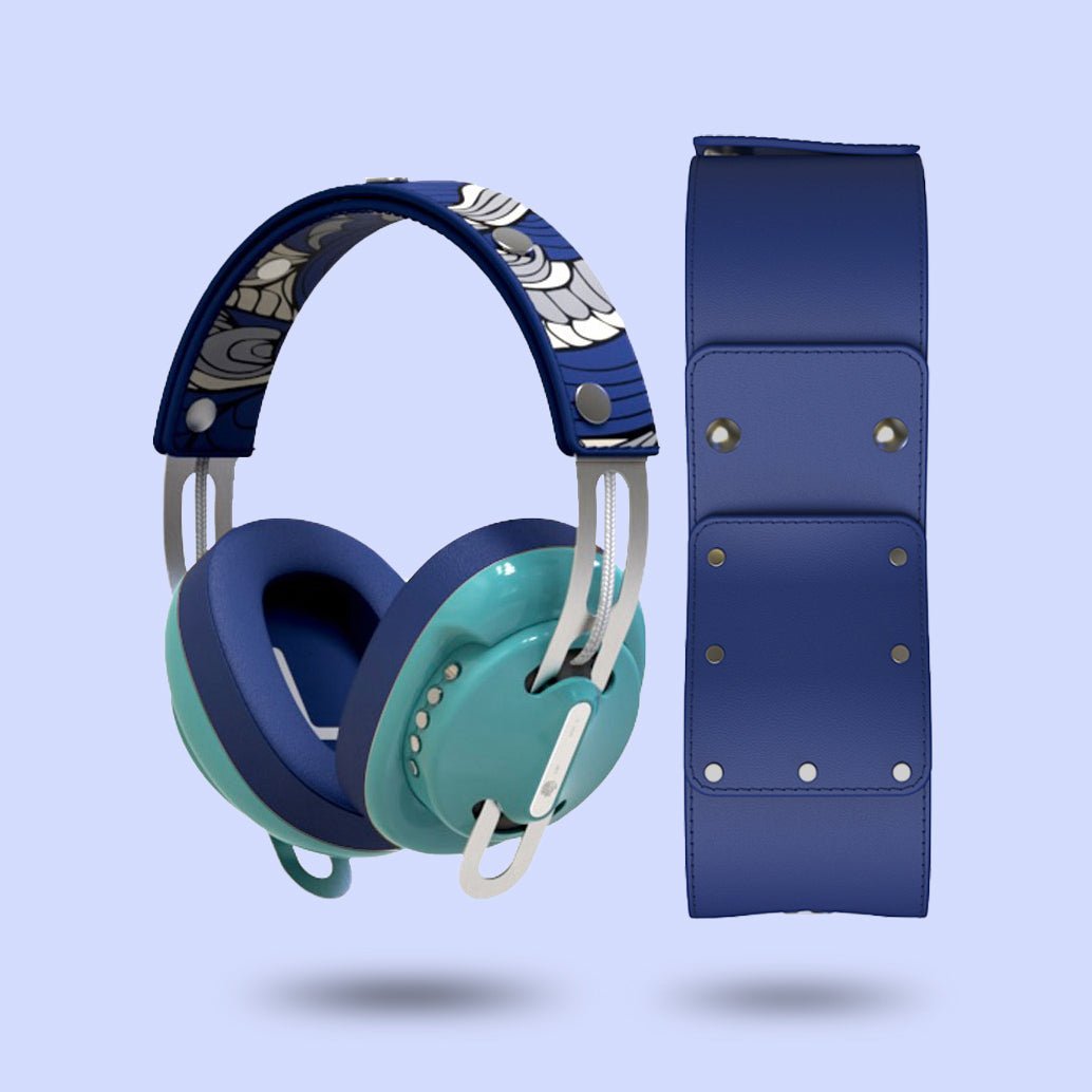 復古綠(綠配藍)「藍圖騰」特別設計套裝 - monixibi flagship store