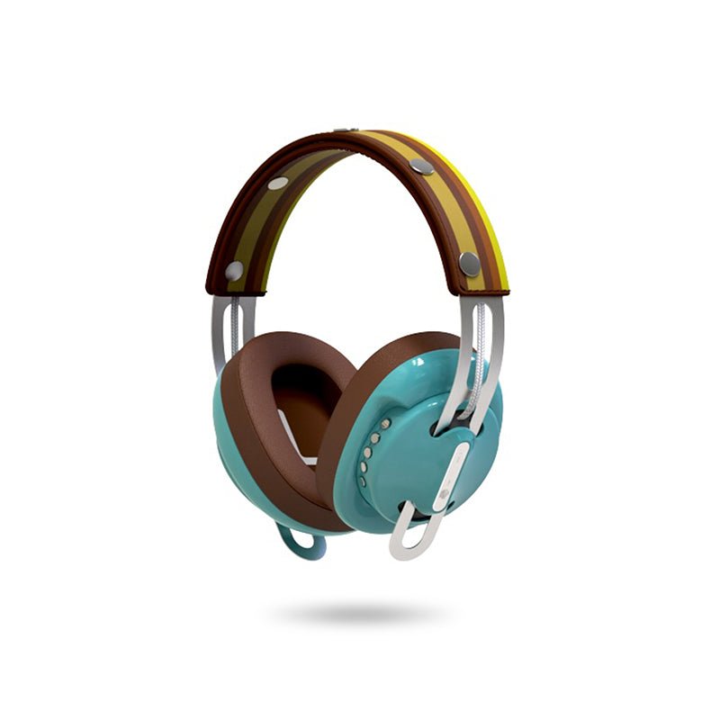 復古綠(綠配棕)「棕黃線」經典設計套裝 - monixibi flagship store