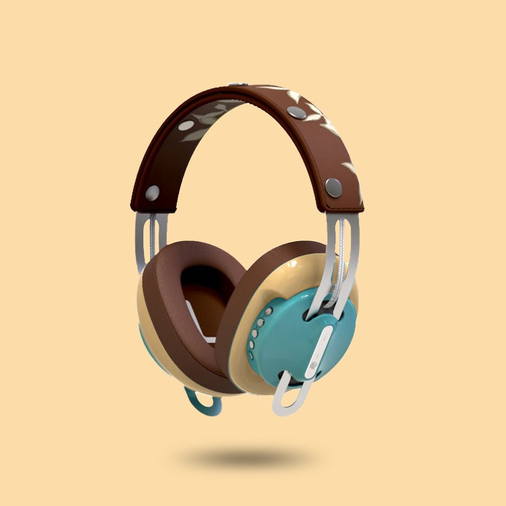 復古綠(黃配棕)「花語棕」特別設計套裝 - monixibi flagship store