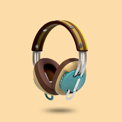 復古綠（黃配棕）「棕黃線」特別設計套裝 - monixibi flagship store