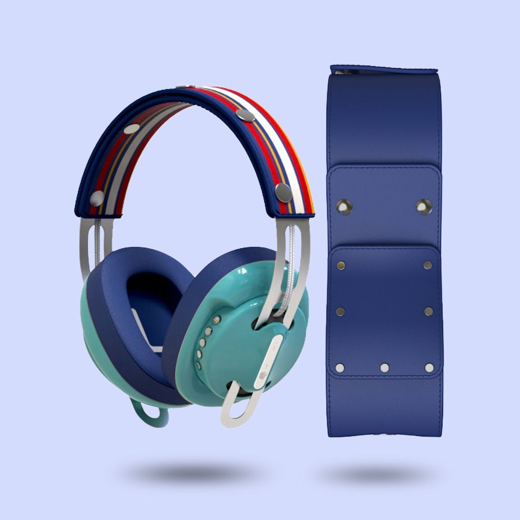 復古綠（綠配藍）「藍黃線」特別設計套裝 - monixibi flagship store