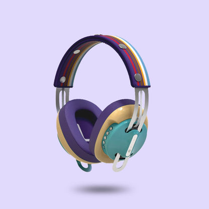 復古綠（黃配紫）「紫藍線」特別設計套裝 - monixibi flagship store