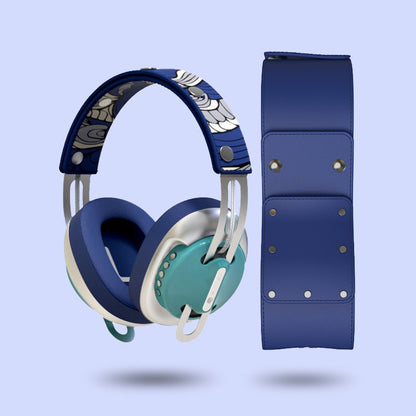 復古綠（銀配藍）「藍圖騰」特別設計套裝 - monixibi flagship store