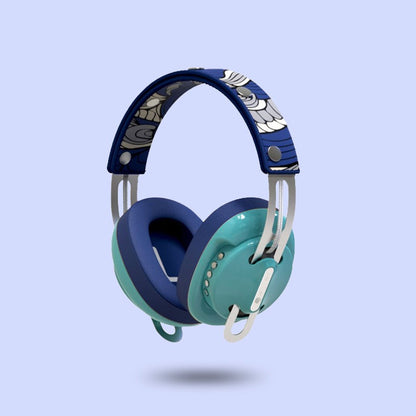 復古綠（綠配藍）「藍圖騰」特別設計套裝 - monixibi flagship store